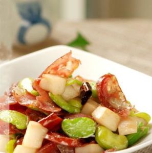 紅椒炒蠶豆 紅椒炒蠶豆