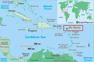 法屬小島聖巴特地理位置