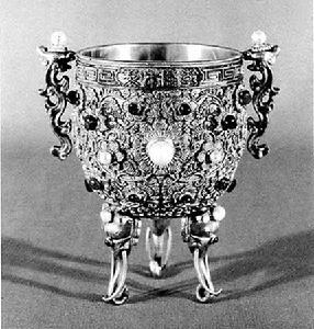 （圖）清乾隆金嵌寶金甌永固杯