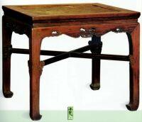 黃花梨有束腰十字棖方凳 黃花梨有束腰十字棖方凳