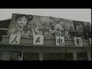 城市上空的鳥片頭