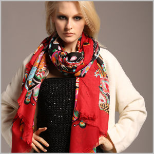 綠蘿藤高檔女士圍巾