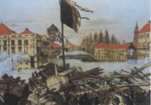 1848年革命中德國柏林的街壘戰