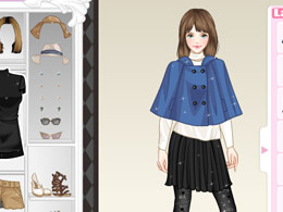 牛角扣披風 牛角扣披風