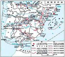 西班牙內戰地圖