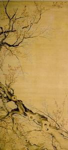 清錢杜梅花圖軸
