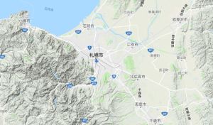 札幌衛星地形圖