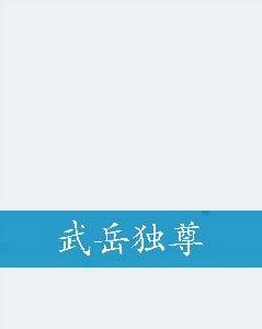 武岳獨尊 武岳獨尊