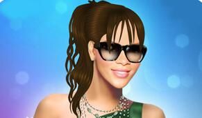 蕾哈娜化妝打扮