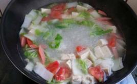 豆腐冬粉湯 豆腐冬粉湯