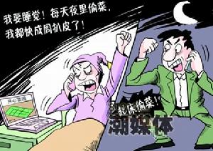 設鬧鐘半夜偷菜引發家庭矛盾