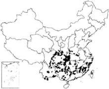 香葉樹分布圖