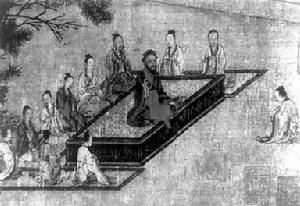 孔子講學圖