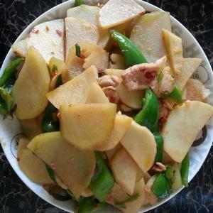 肉炒青椒土豆片 肉炒青椒土豆片