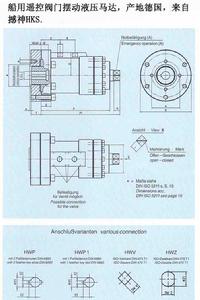 撼神HKS船用遙控閥門擺動液壓馬達