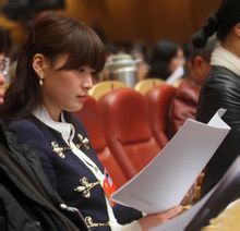 宗慶後女兒宗馥莉亮相浙江兩會