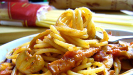 蘑菇火腿意面 蘑菇火腿意面