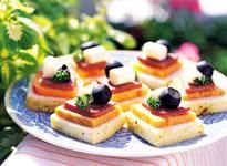 火腿甜柿塔 火腿甜柿塔