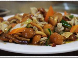 肉炒滑子蘑 肉炒滑子蘑