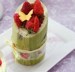 草莓奶油竹子蛋糕 草莓奶油竹子蛋糕