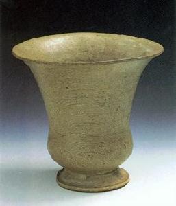 商周青釉弦紋尊 商周青釉弦紋尊