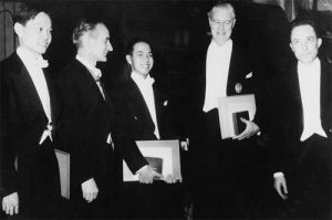 1957年諾貝爾獎獲得者合影