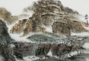 虞觀翔畫作 杭州湘湖畫院