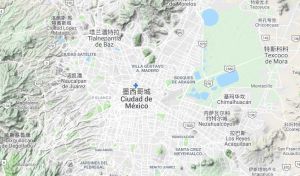 墨西哥城衛星地形圖