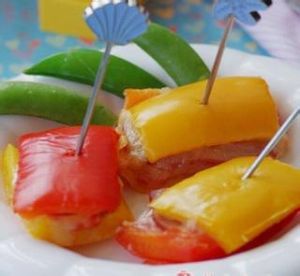 乳酪培根烤彩椒 乳酪培根烤彩椒