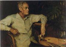 湯小銘繪《畫家余本》