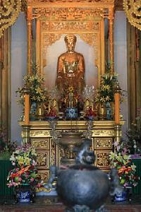 順化市玄珍公主廟內的玄珍公主像