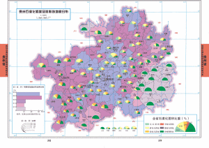 中國貴州省石漠化分布情況
