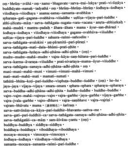 佛頂尊勝陀羅尼梵文講義檔