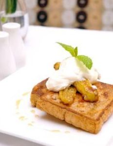 法式朱古力吐司配煎香蕉 法式朱古力吐司配煎香蕉