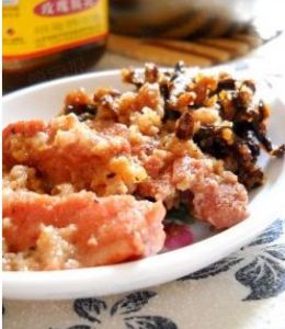 乾豆角粉蒸腐乳肉 乾豆角粉蒸腐乳肉