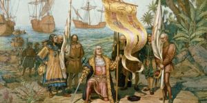 圖片：哥倫布發現新大陸