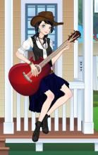 鄉村女孩彈吉他