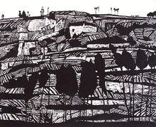 蔡麗輝黑白木刻作品