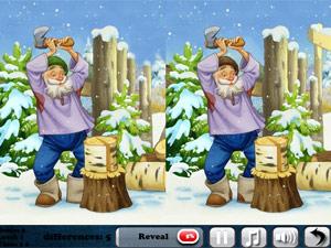 冬日景致找不同 冬日景致找不同