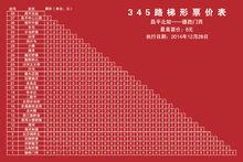 北京公交345路梯形票價表