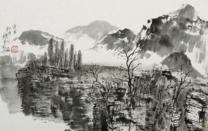 虞觀翔畫作 杭州湘湖畫院