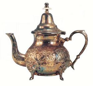 銀鏨花單耳四足執壺 銀鏨花單耳四足執壺