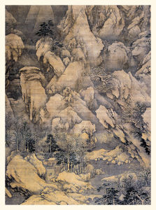 張成龍峨眉積雪圖 張成龍峨眉積雪圖