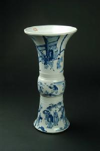 清青花瓷觚 清青花瓷觚