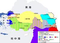 色佛爾條約分割土耳其圖