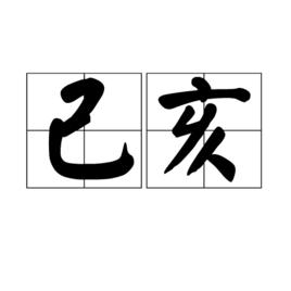 己 亥 己 亥