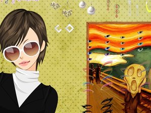 畫廊藝術女生 畫廊藝術女生