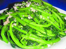 炒蒜蓉西洋菜 炒蒜蓉西洋菜