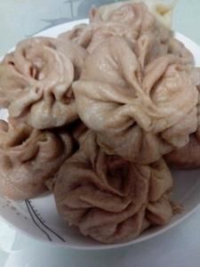 蕎面薺菜豆渣包 蕎面薺菜豆渣包