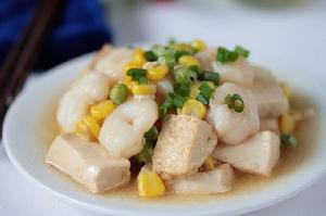 蚝油蝦仁豆腐 蚝油蝦仁豆腐